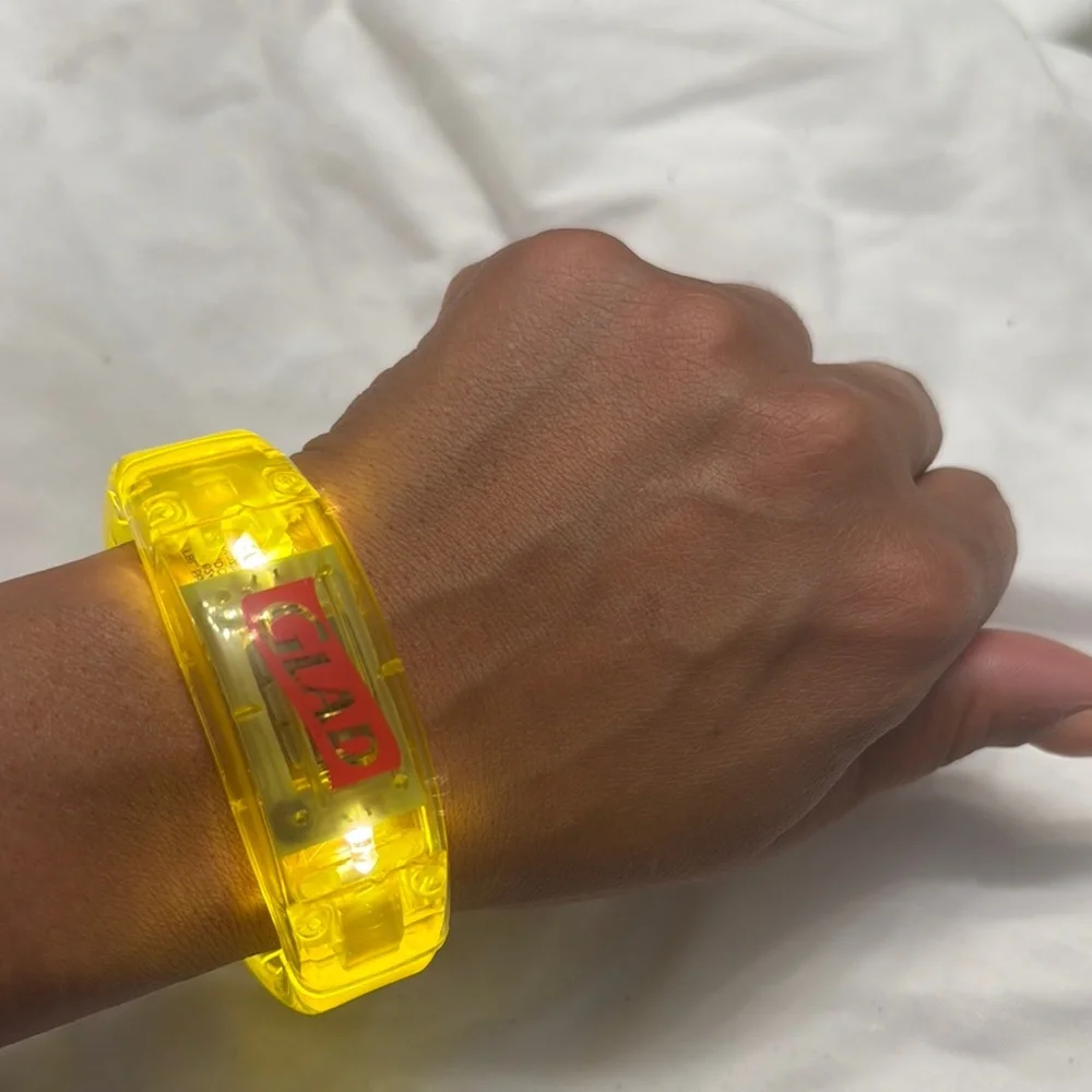 Yellow LED Wearable Wristband